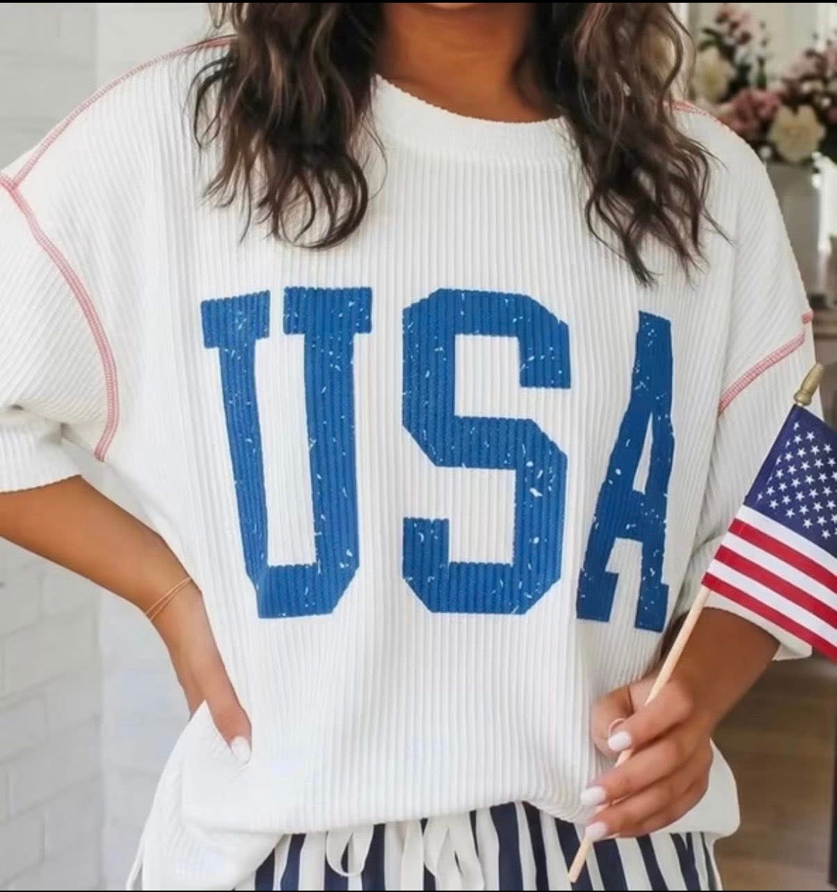 USA Ribbed Tee