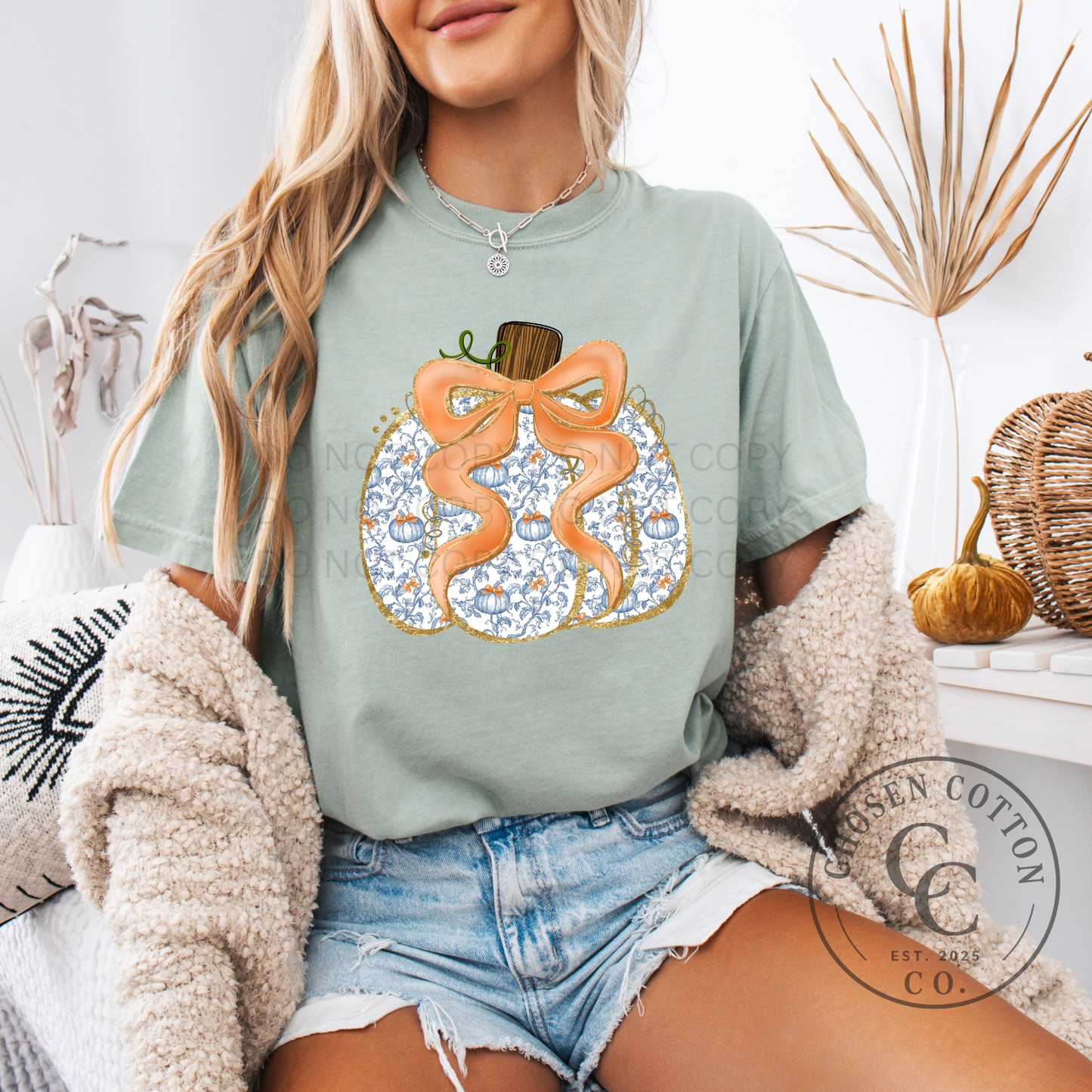 Preppy Fall Pumpkin CC Bay