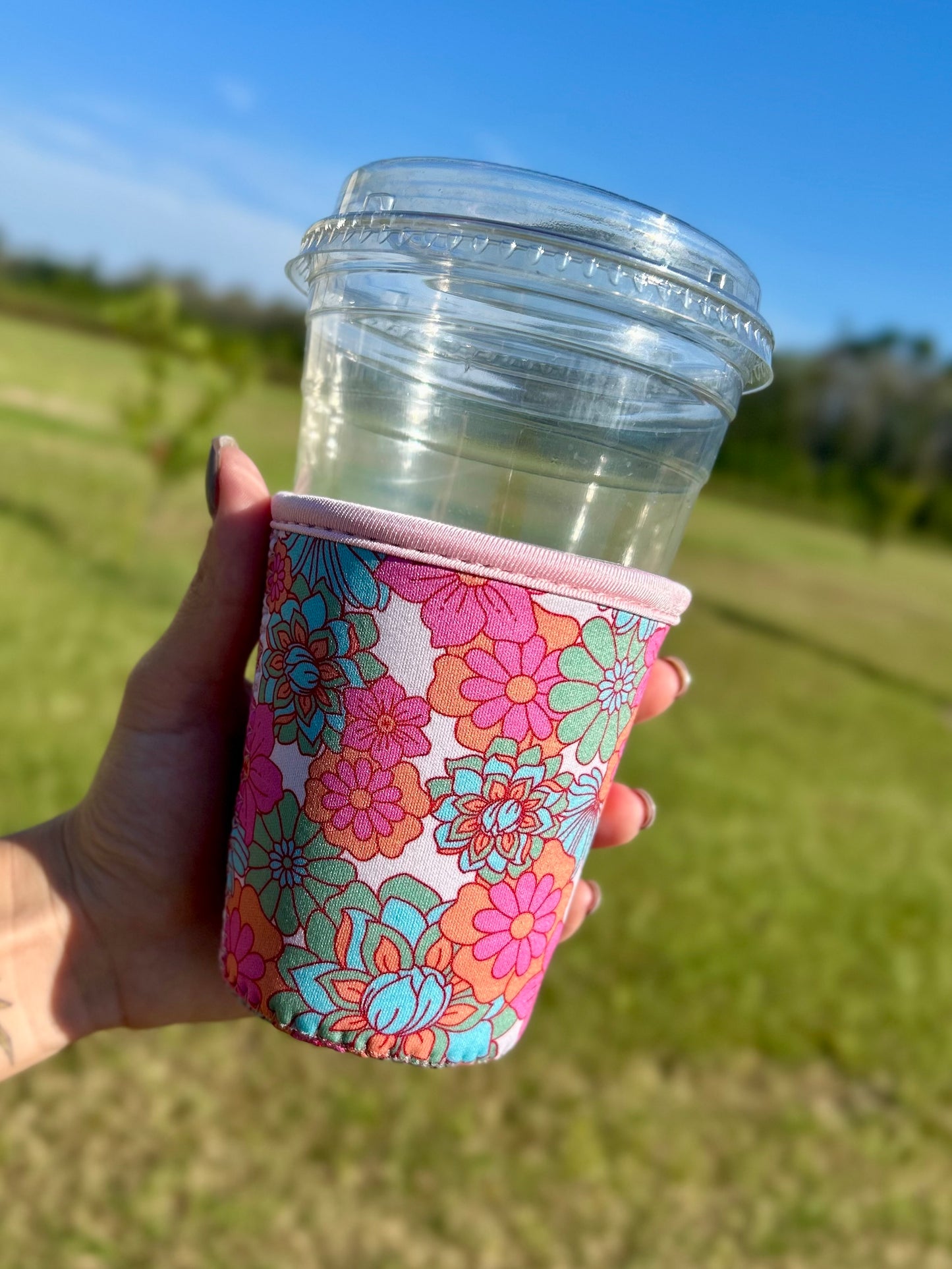 Flowers Coffee Sleeve
