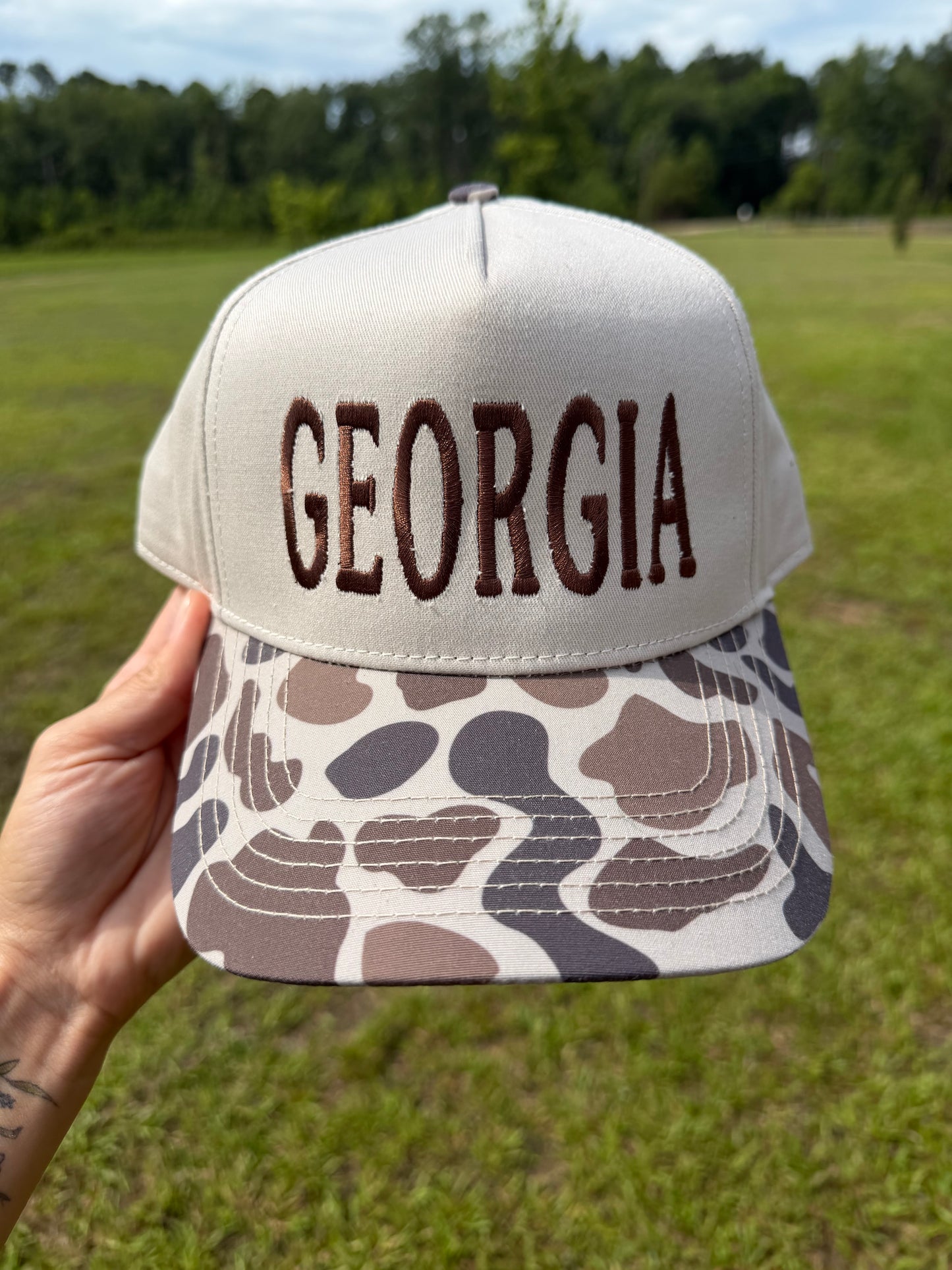 Camo Georgia Trucker Hat
