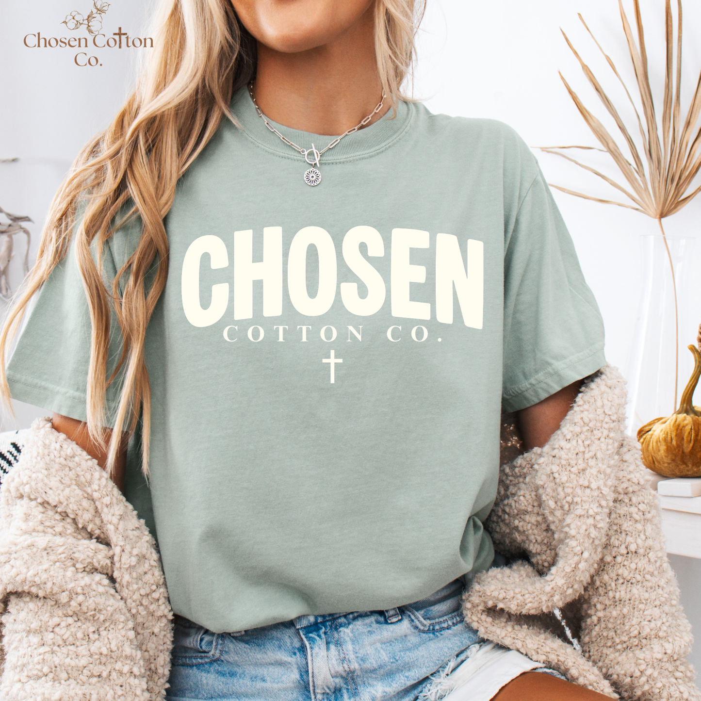 Chosen Cotton Co. Logo Comfort Colors Bay