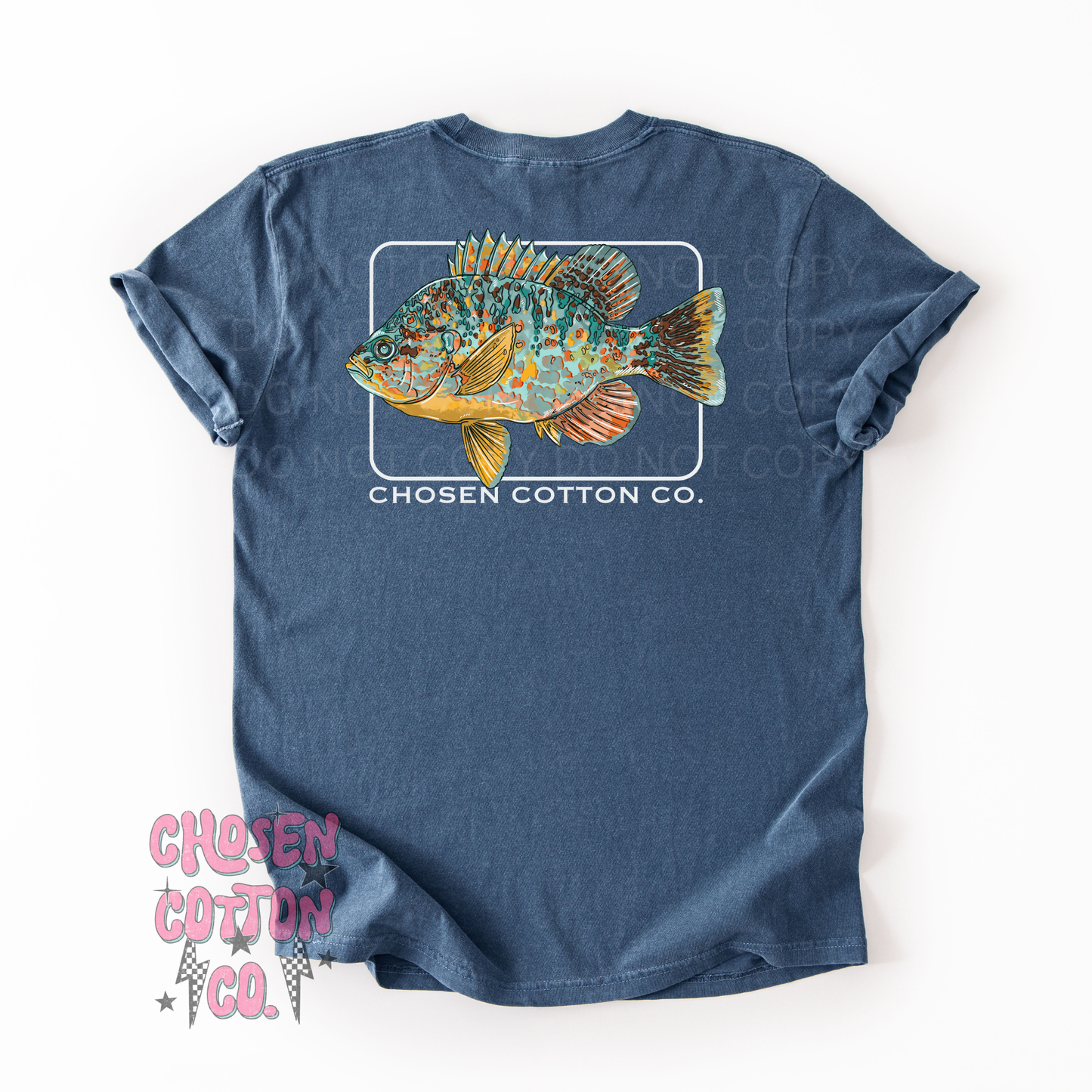 Pumpkinseed Bream Comfort Colors Denim