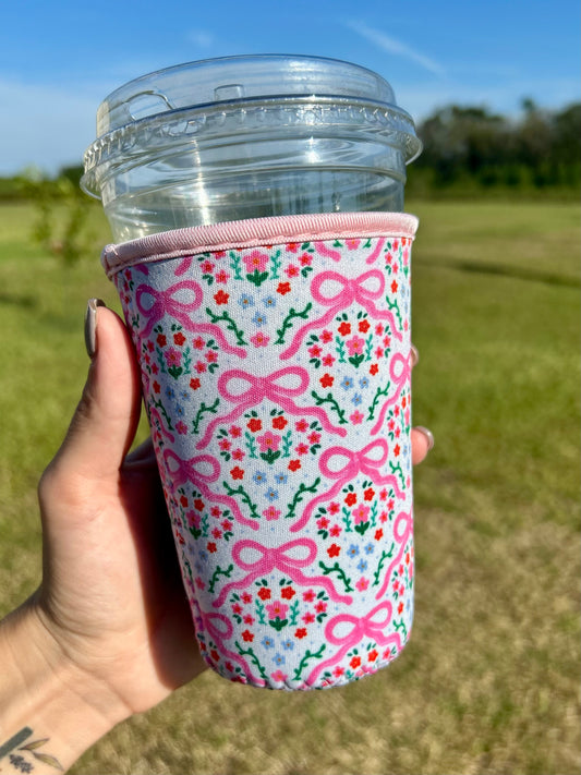 Bows & Flowers Coffee Sleeve