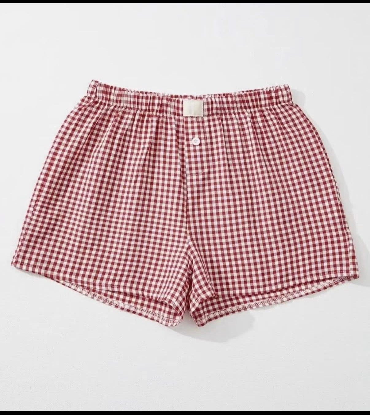 Red & White Checkered Shorts