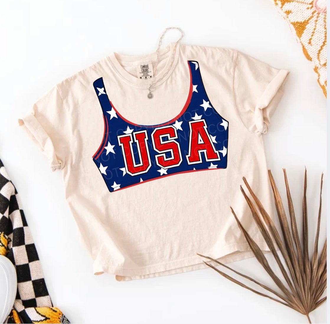 USA Stars & Stripes CC Ivory