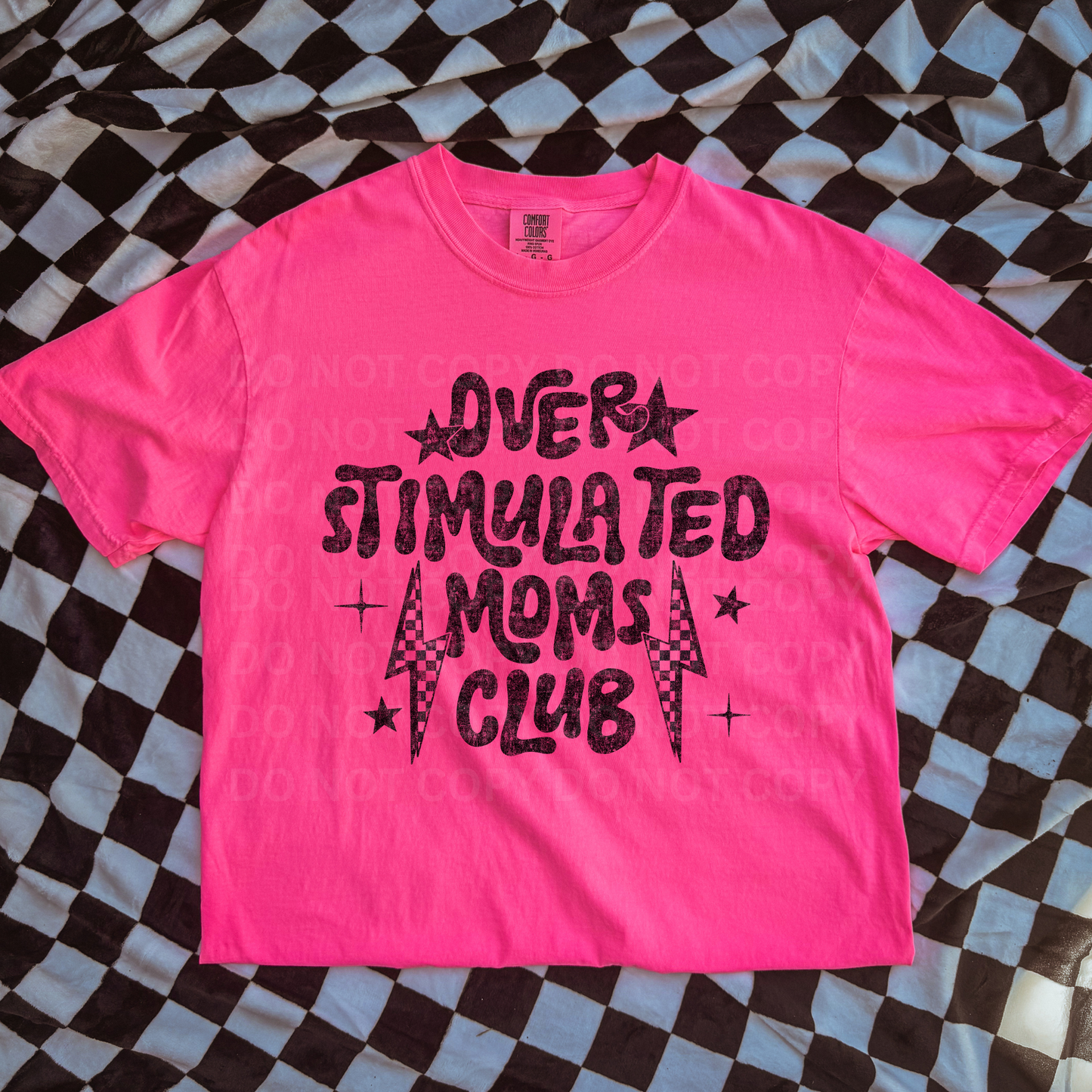 Over Stimulated Moms Club CC Neon Pink