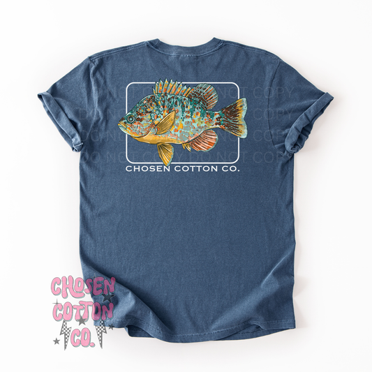 Pumpkinseed Bream Comfort Colors Denim