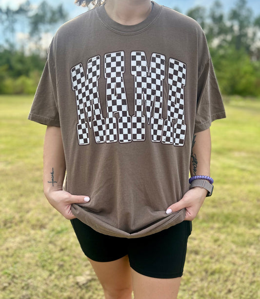 Espresso Checkered Mama