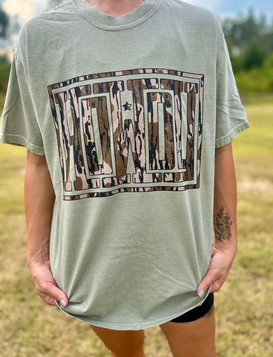 Brown Camo HOWDY