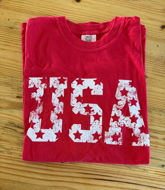 USA Comfort Color Red Size Large