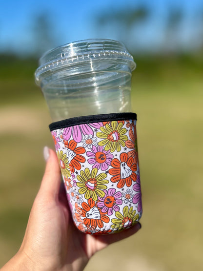 Halloween Flowers Coffee Sleeve